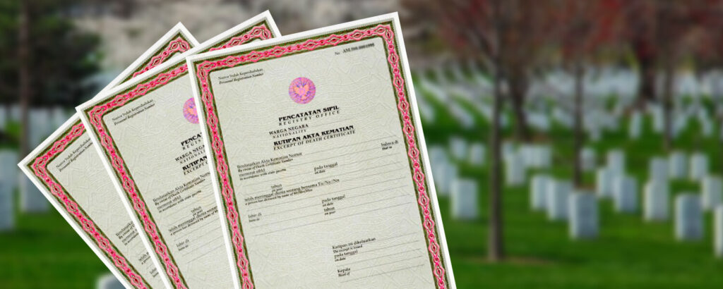 Penerbitan Akta Kematian Dukcapil (2018-2022)